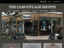 Tablet Screenshot of camouflageshoppe.com